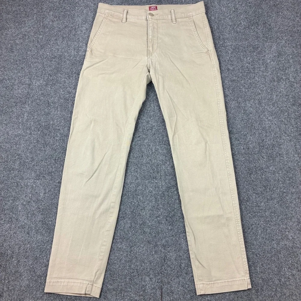 Levis XX Chino Standard Taper Khaki Tan Casual Dress Pants Mens Size 30x32